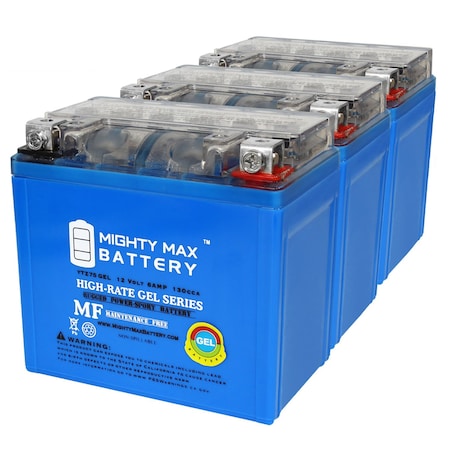 YTZ7SGEL 12V 6AH GEL Replacement Battery compatible with Husqvarna 501 FE 14-17 - 3 Pack
